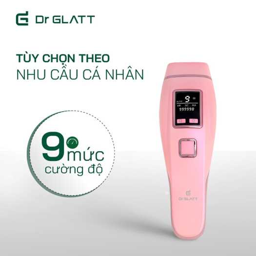Máy triệt lông mini và trẻ hóa làn da Dr Glatt IPL PRO tích hợp chế độ triệt lạnh