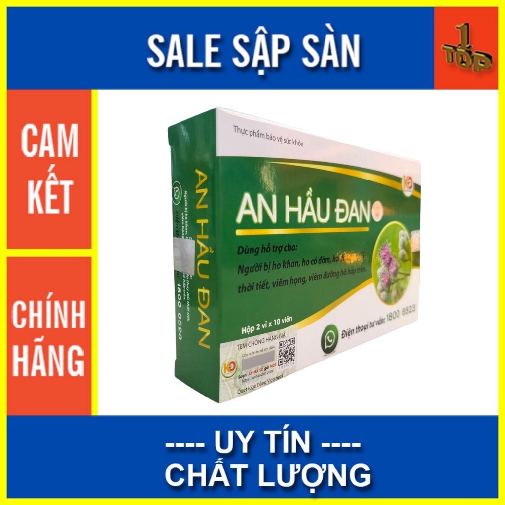 Viên Ngậm AN HẦU ĐAN Hộp 20 viên  MUA 6 TẶNG 1