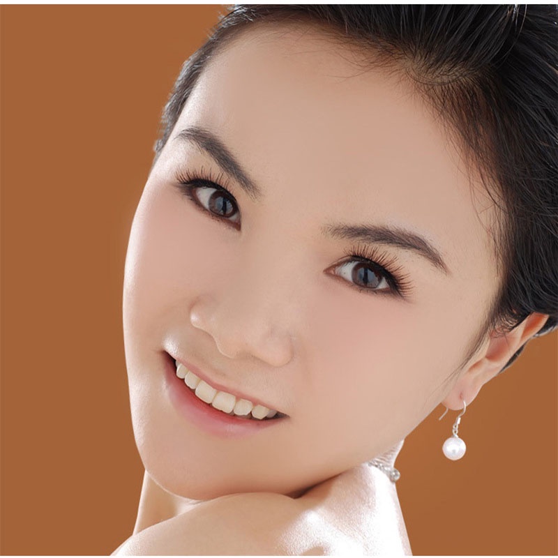 Bông tai mạ bạc 925 đính ngọc trai giả thời trang