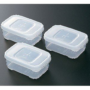 Bộ 3 hộp nhựa đựng thực phẩm Nakaya 190ml Made in Japan