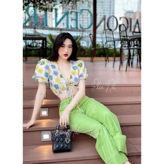 ÁO HOA BUỘC DÂY CHUN EO CLARA SIÊU XINH