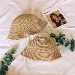 Mũ đôi cho mẹ và bé bằng sợi thô