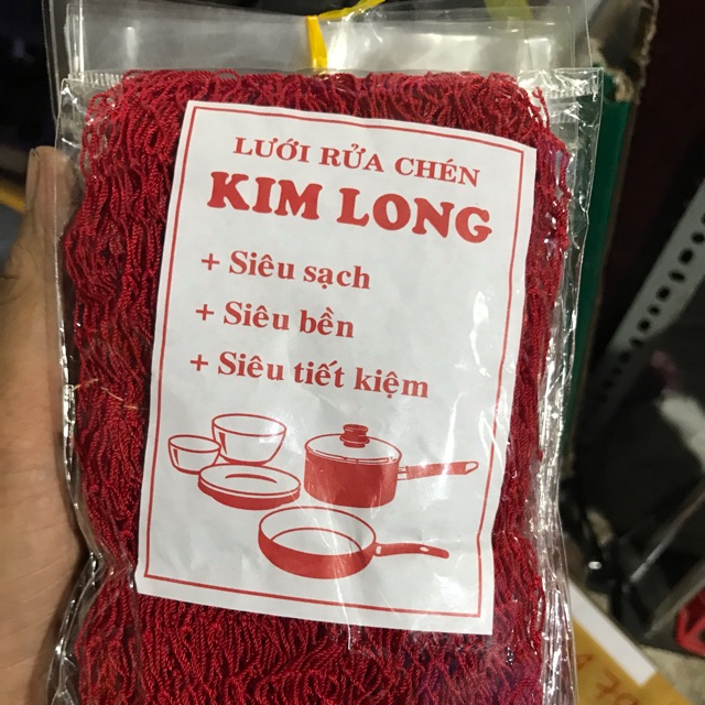 Lưới rữa chén Kim Long siêu sạch 8 lớp