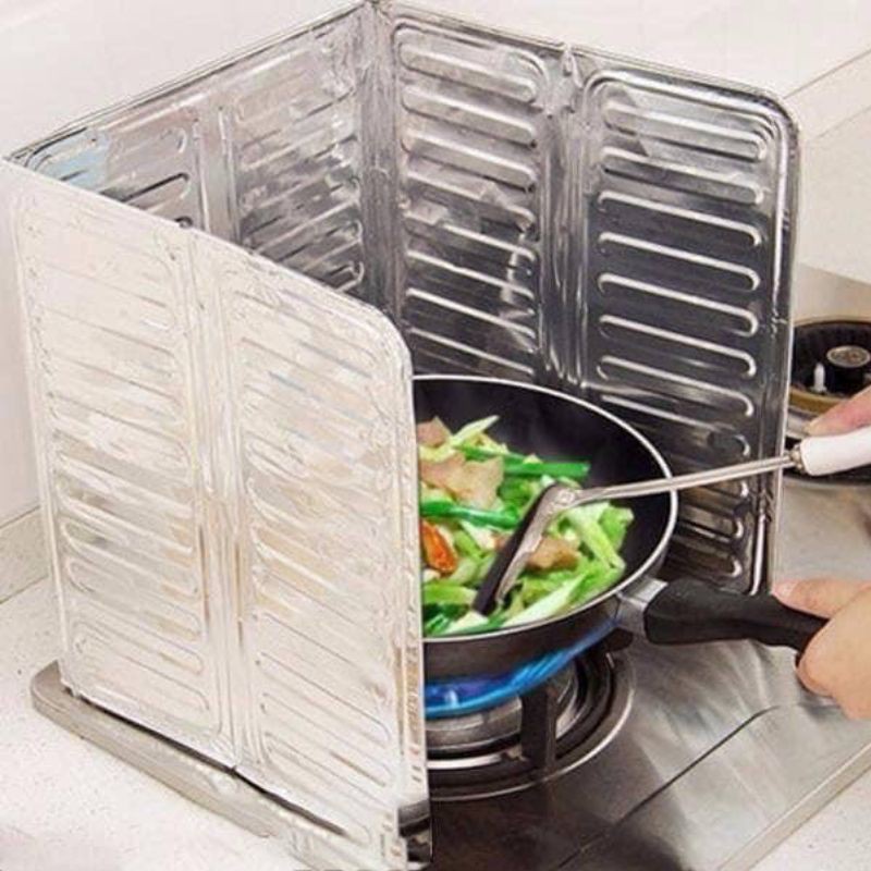 MIẾNG CHẮN DẦU MỠ BẾP GAS KIM LOẠI DUNG CỤ NHÀ BẾP ĐA NĂNG0