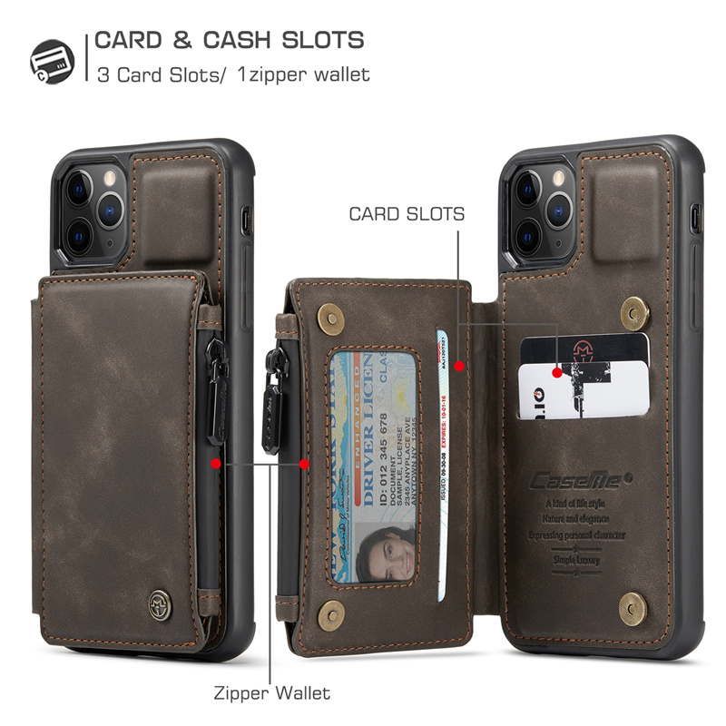 Ốp lưng da Pu kiêm ví đựng thẻ tín dụng màu đen nhám cho Samsung S21 Plus Ultra A52 A72 4G 5G