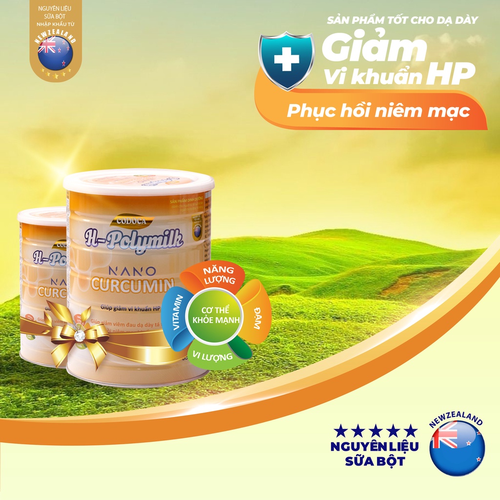 Sữa Milk Codoca H Polymilk (850g) Sữa tốt cho dạ dày, tá tràng, phục hồi niêm mạc