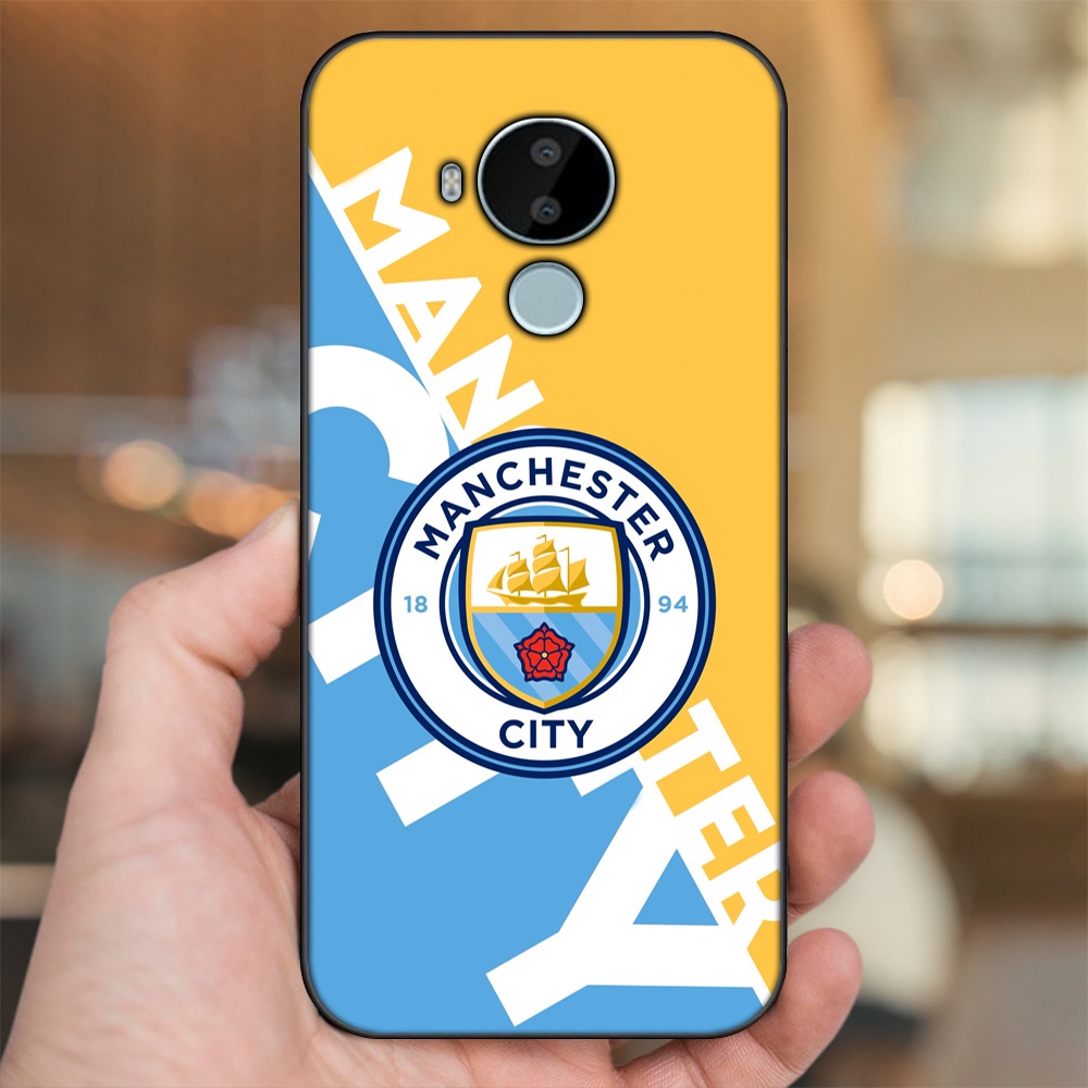 Ốp lưng Nokia C30 viền đen in hình Manchester City MC