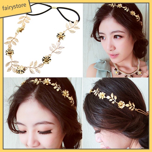 Dây buộc tóc kiểu dáng chiếc lá thời trang phong cách cho nữ