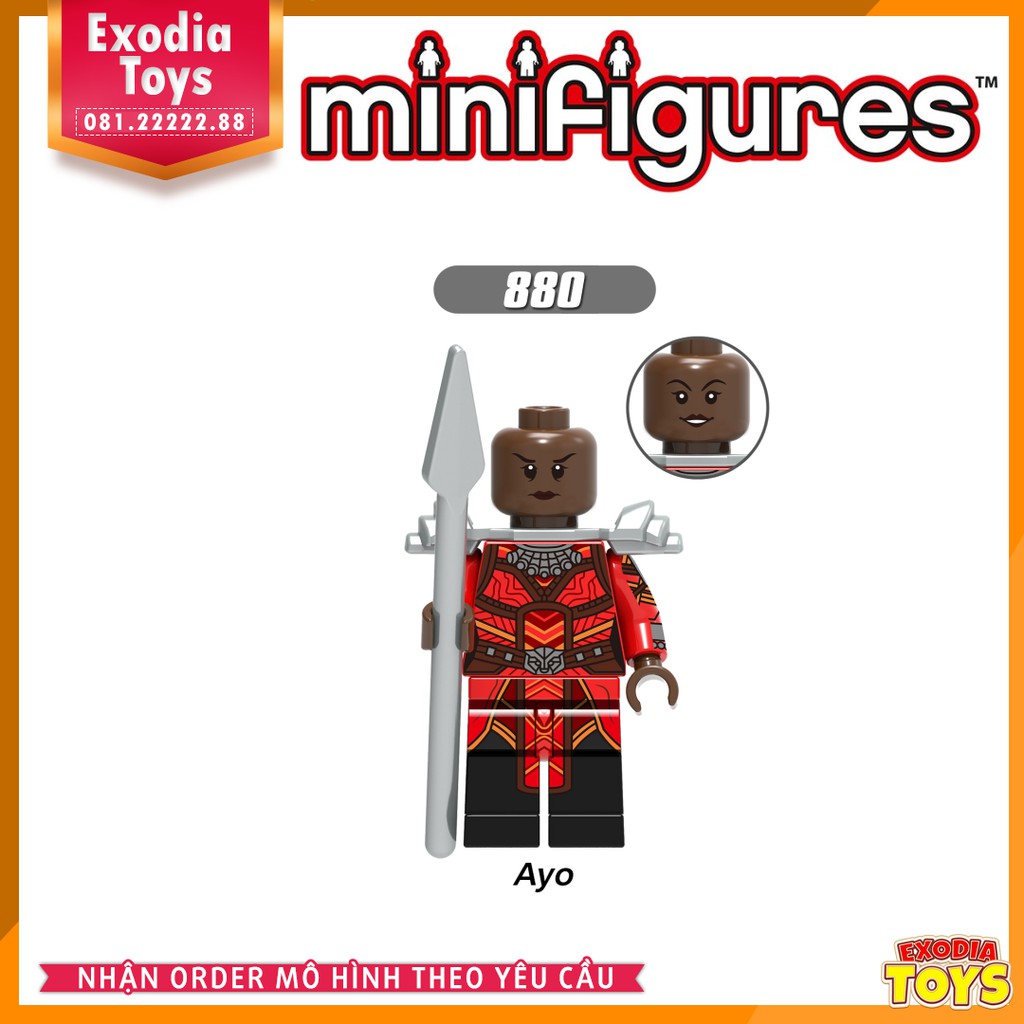 Xếp hình Minifigure Marvel Siêu anh hùng Avenger Infinity War Cuộc Chiến Vô Cực - Đồ chơi lắp ghép sáng tạo - X0194