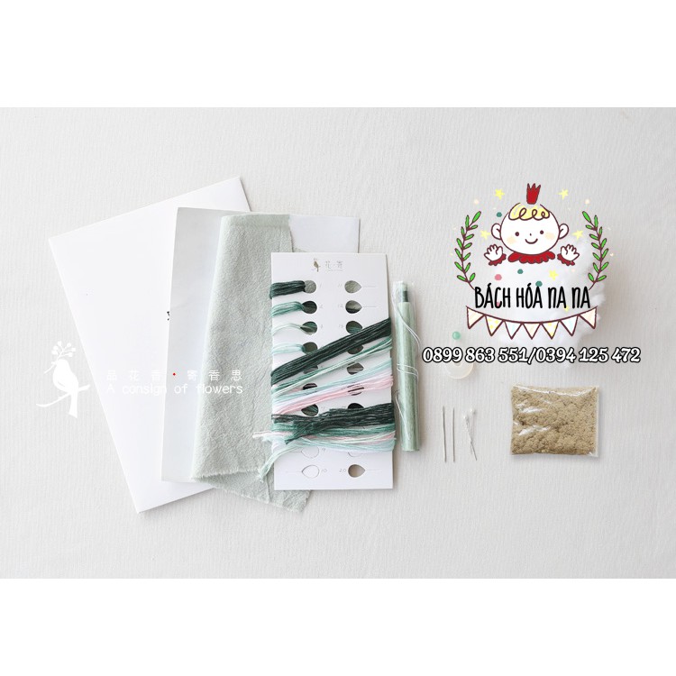 DIY BỘ KIT TỰ THÊU HỒ LÔ - CẦU MAY LÀM MÓC KHOÁ TÚI THƠM TREO Ô TÔ VÀ QUÀ TẶNG - NANA SHOP HANDMADE