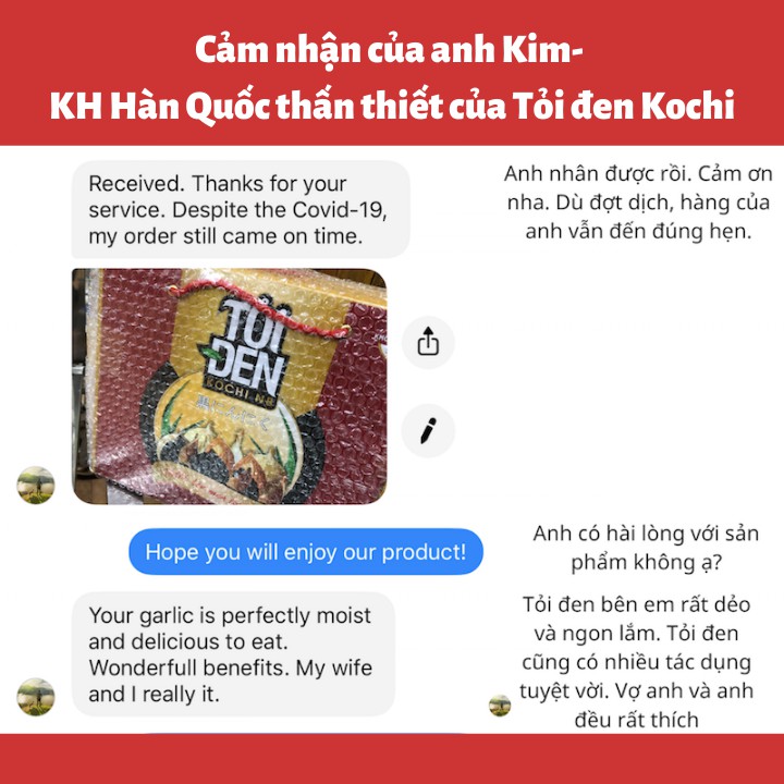 TRÀ TỎI ĐEN KOCHI 150G️