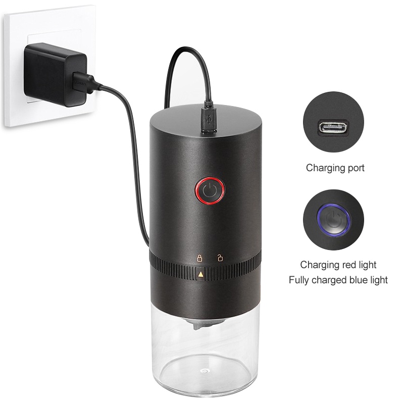 Máy Xay Cà Phê / Hạt / Gia Vị Chuyên Nghiệp Kèm Sạc USB Tiện Dụng Chất Lượng Cao