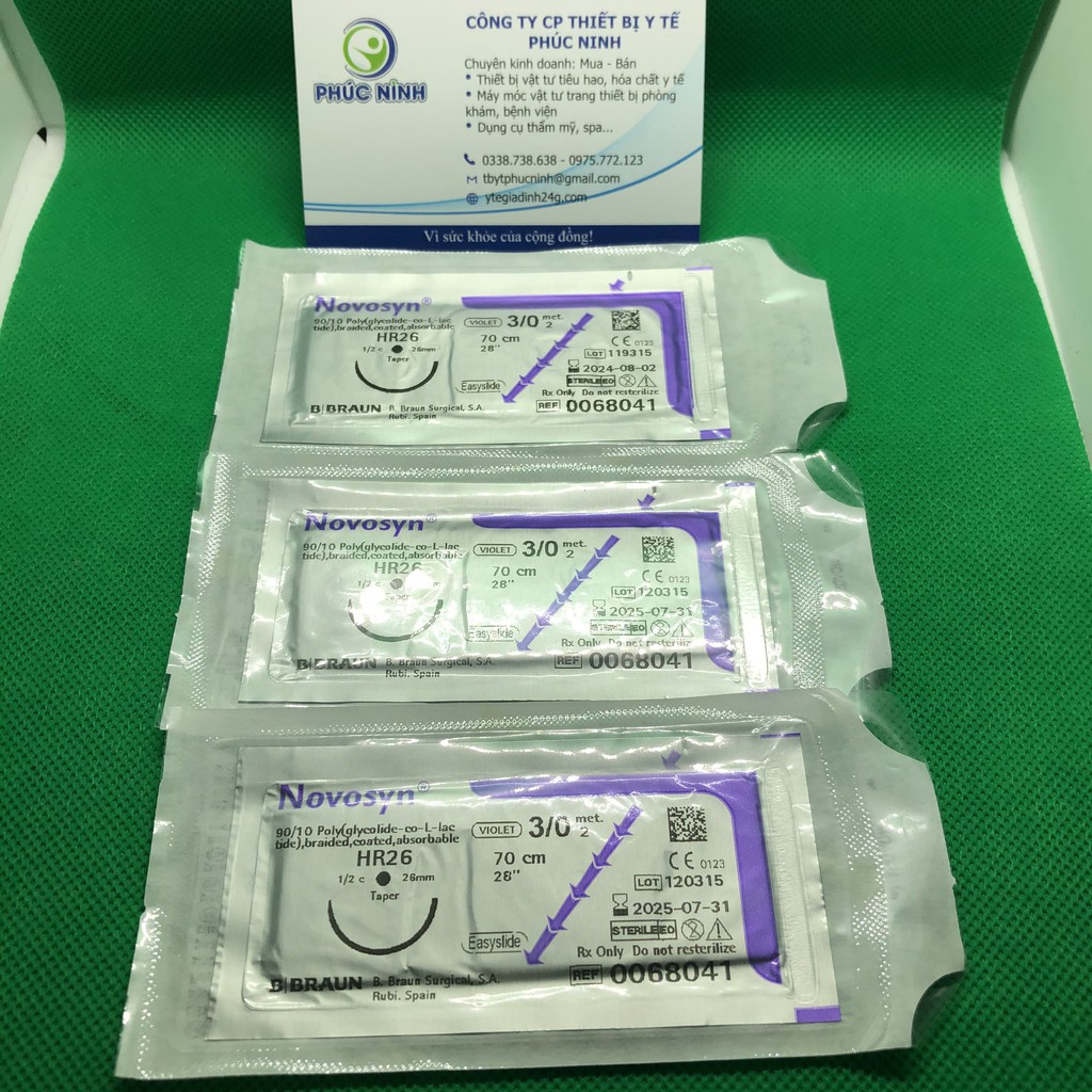 Chỉ phẫu thuật Novosyn 3/0