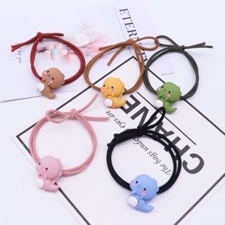 Cột tóc khủng long béo cute