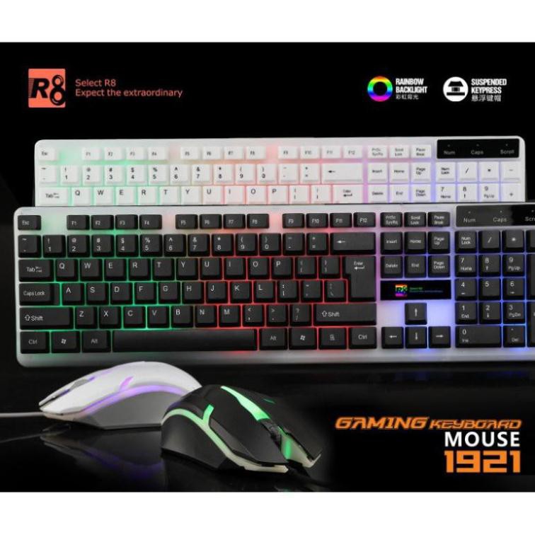 Bộ bàn phím chuột keyboard Mouse Gaming R8 1921 Led | BigBuy360 - bigbuy360.vn