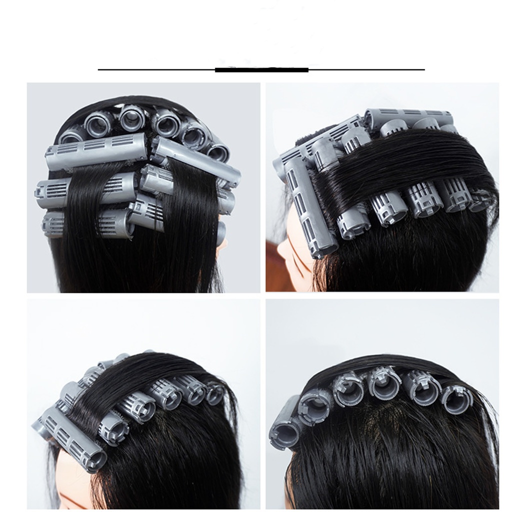 Bộ trục kẹp nhựa uốn phồng chân tóc 3D 20 cái