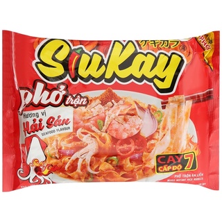 Phở trộn siukay cấp độ 7 vị hải sản gói 85g/ phở trộn siu kay