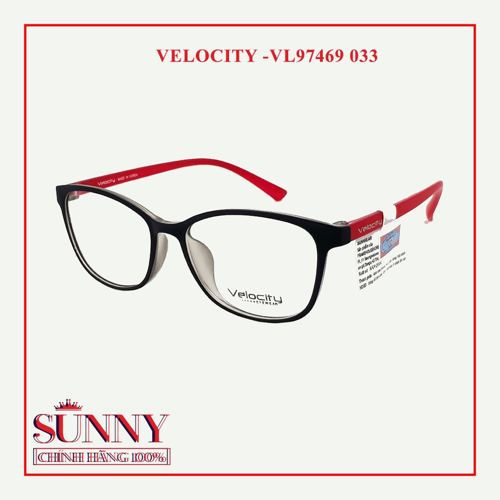 Gọng kính nam nữ thời trang Velocity 0VL974690 nhiều màu chính hãng, thiết kế dễ đeo bảo vệ mắt