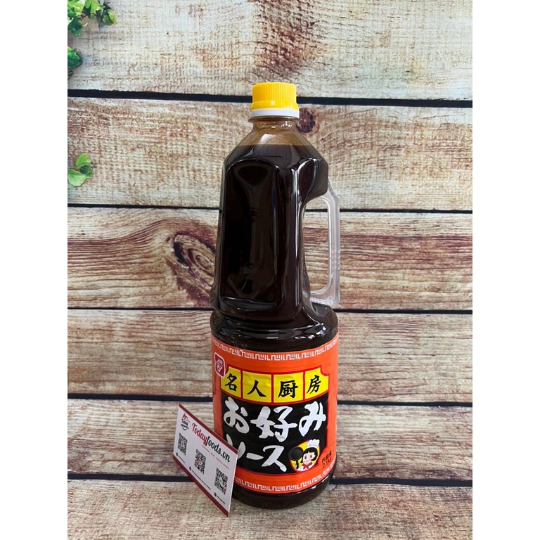 [Chai lớn tiết kiệm] Sốt Takoyaki - Sốt bánh xèo Okonomiyaki Nhật Bản 2.1KG
