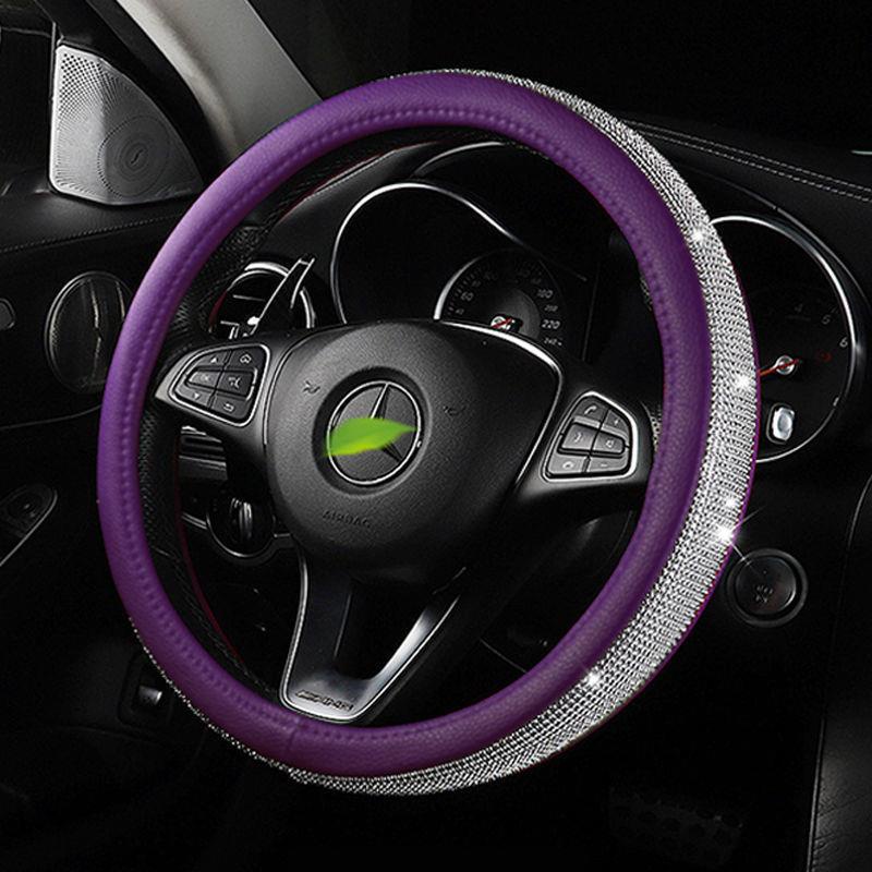 Vỏ Bọc Vô Lăng Bốn Mùa Đính Hạt Gỗ Thông Dụng Không Trượt Thoáng Khí Cho Xe Hơi