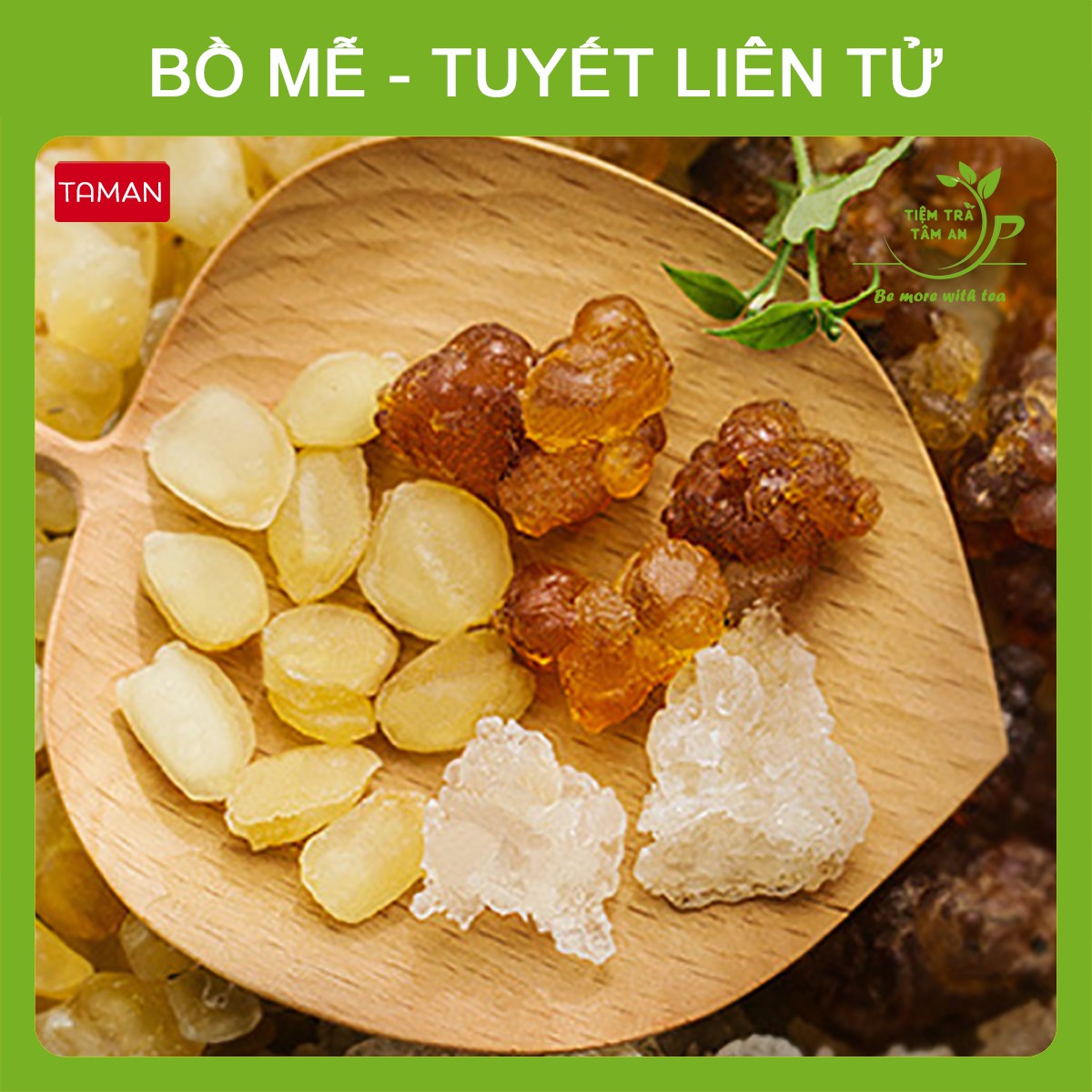 Bồ Mễ, Tuyết Liên Tử set 100g, 200g, 500g, Bồ Mễ loại 1, Tuyết liên tử loại 1 - Tiệm Trà Tâm An