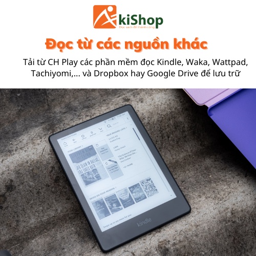 Máy đọc sách Kindle Paperwhite 5 Kid 8GB/16GB kèm cover chính hãng Akishop | BigBuy360 - bigbuy360.vn