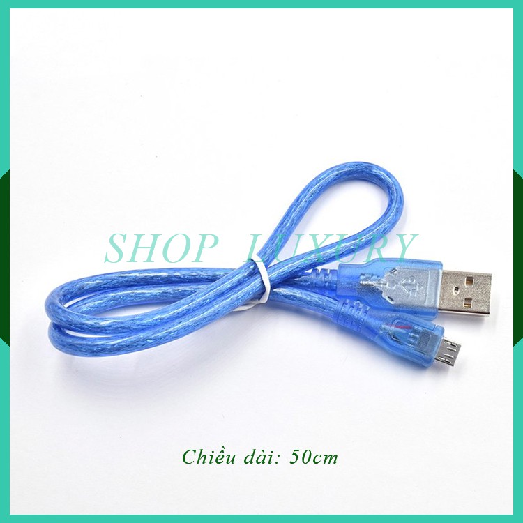 Dây Cáp Nạp Code Arduino Sạc Dữ Liệu MicroUsb Cao Cấp