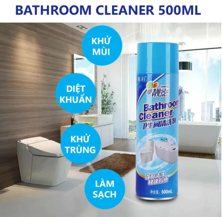CHAI XỊT VỆ SINH NHÀ TẮM BATHROOM CLEANER 500ml