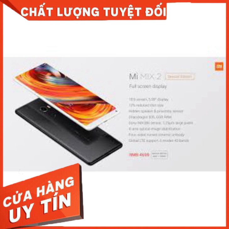 [ SIÊU GIẢM GIÁ  ]  Điện thoại Xiaomi Mi Mix 2 2sim ram 6G/128G mới, Có Tiếng Việt SHIP TOÀN QUỐC