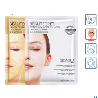 01 miếng Mặt nạ Thạch thuỷ tinh trong suốt Bioaqua - Nội địa Trung