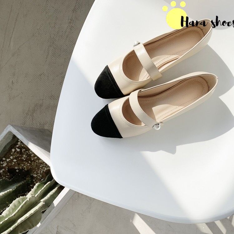 Giày bệt búp bê nữ phối màu xinh xắn B3