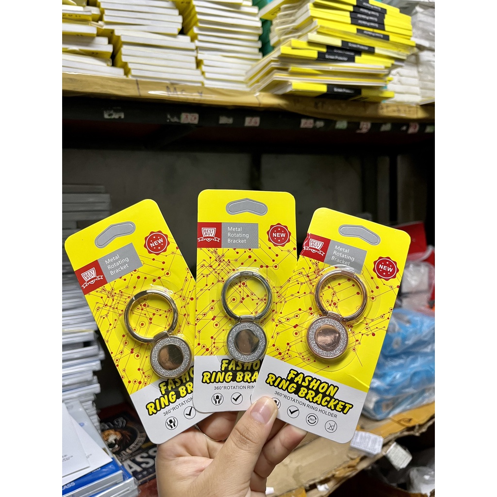 Dán móc iring i ring hình ltròn nhũ   chất liện bằng kim loại chắc khỏe, thời trang