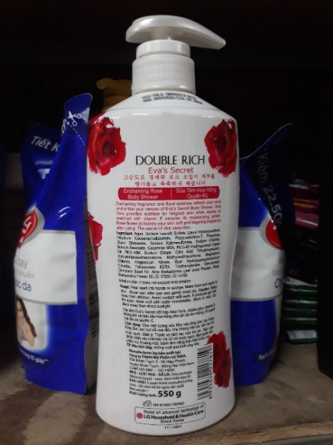 Sữa tắm hoa hồng quyến rũ DOIBLE RICH 500g
