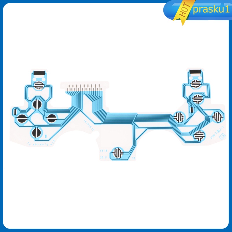 [PRASKU1] Button Ribbon Circuit Board Film for PS4 Controller Dualshock 4 4.0 Blue