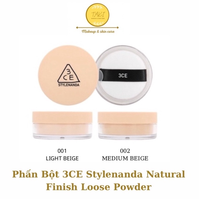 Phấn Bột 3CE Natural Finish Loose Powder 20g