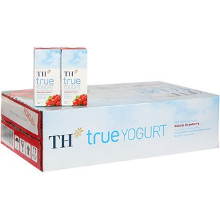 TH*true YOGURT Thùng 48 hộp 180ml Sữa chua uống tiệt trùng Cam, Dâu, Việt Quất