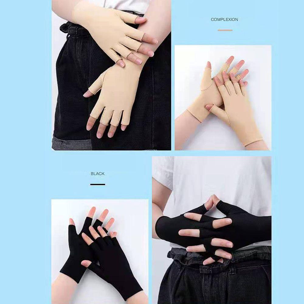 Găng Tay Hở Ngón Thoáng Khí Chống Nắng Cho Nam Và Nữ