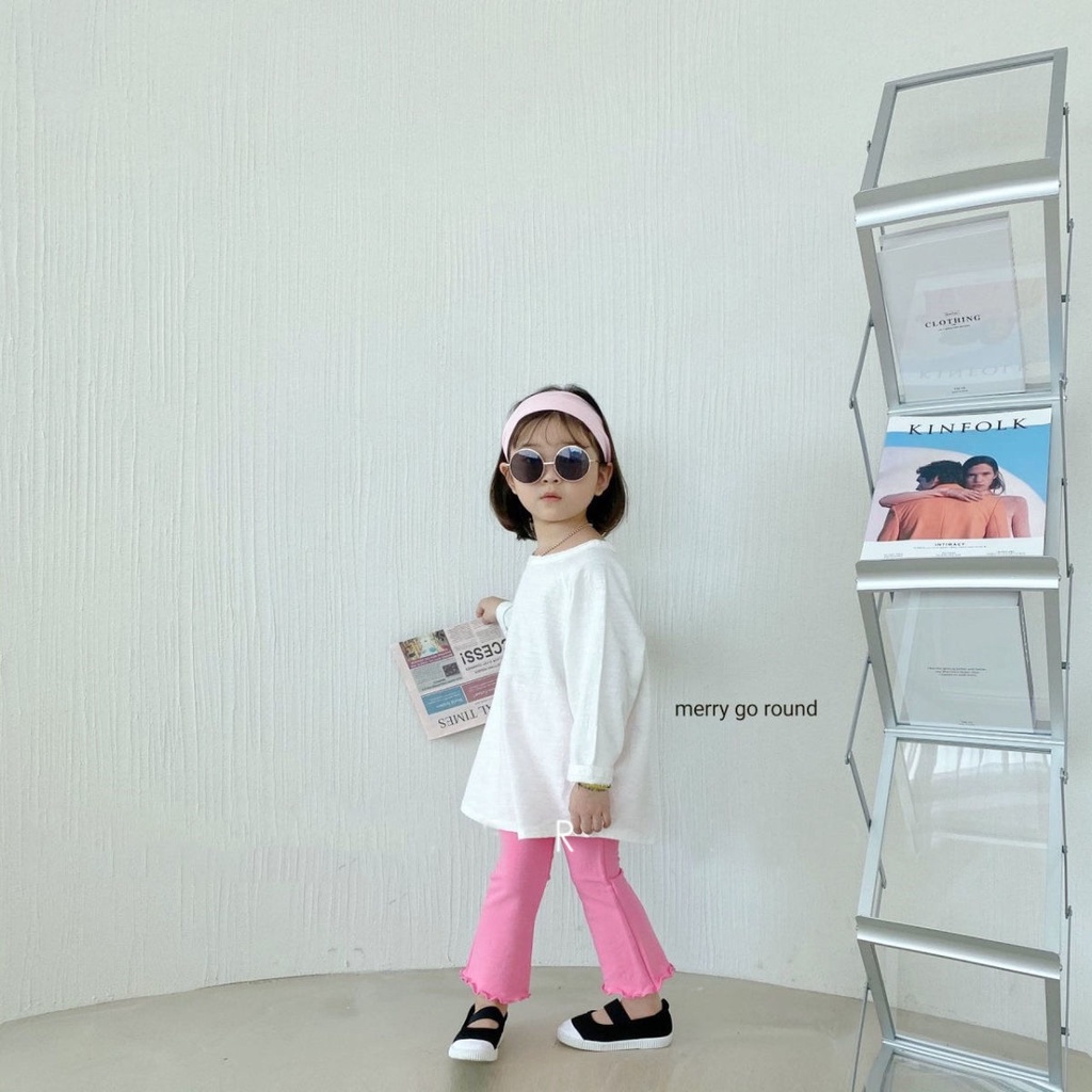 Quần Legging Ống Loe Ôm Dáng Màu Trơn Thời Trang Xuân Thu Cho Nữ