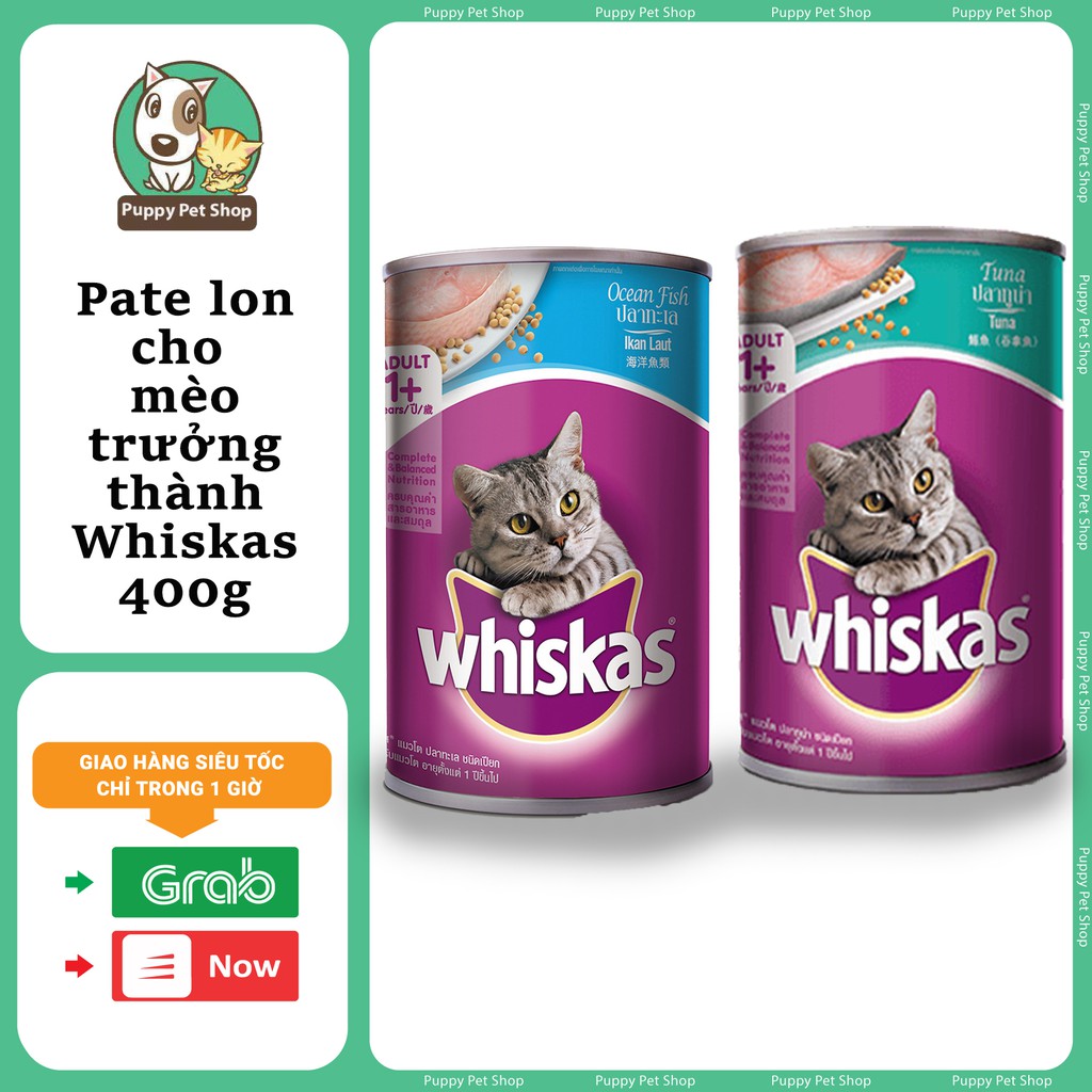 Pate Lon Dành Cho Mèo Lớn Whiskas 400g