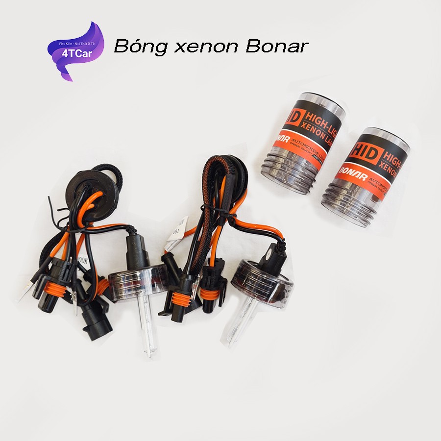 Bóng đèn siêu sáng ô tô ,Bóng đèn xenon BONAR - chính hãng bảo hành 2 năm - phân phối bởi 4TCAR