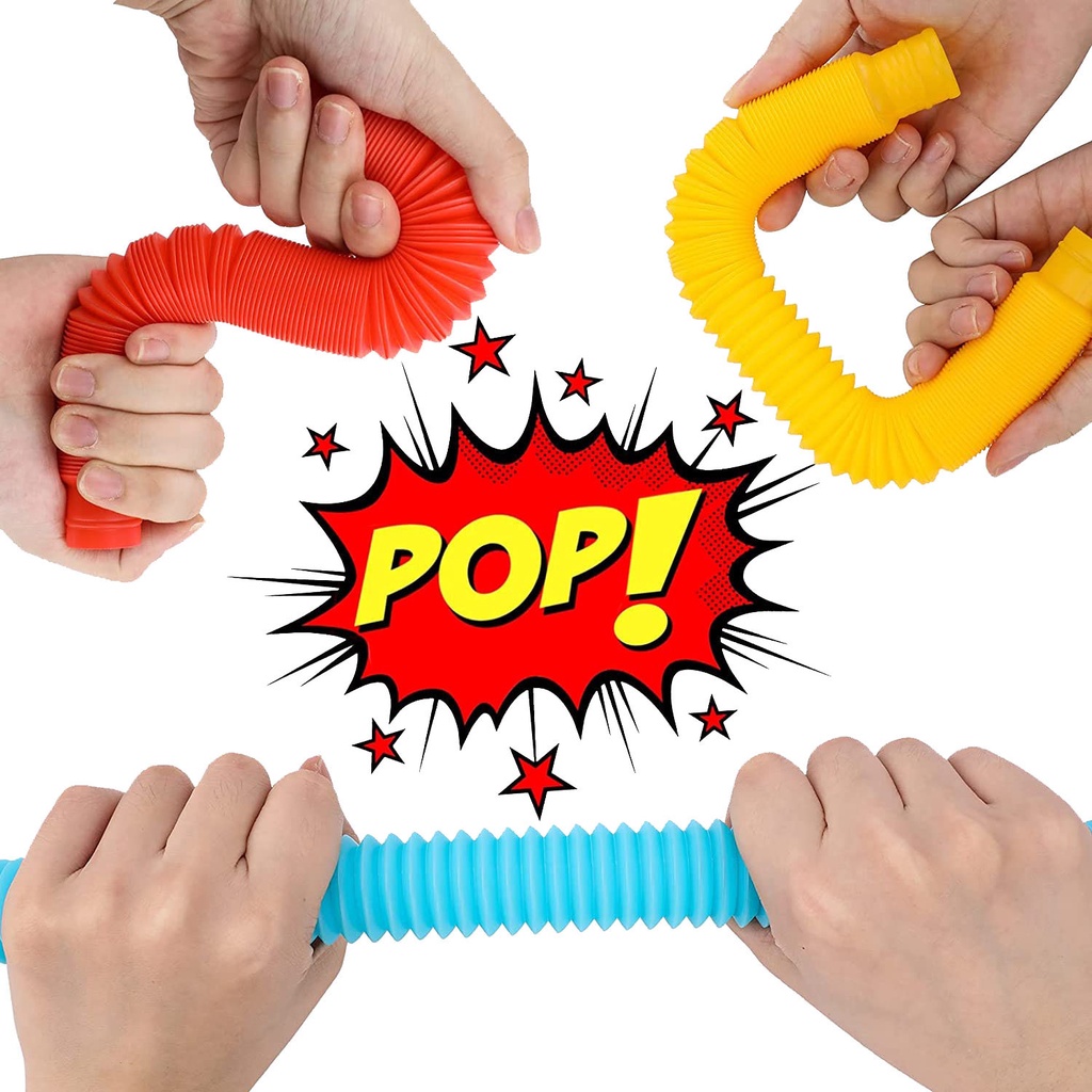 Bộ đồ chơi ống lò xò rèn luyện kỹ năng nhận thức và làm quen màu sắc cho bé Master Kids