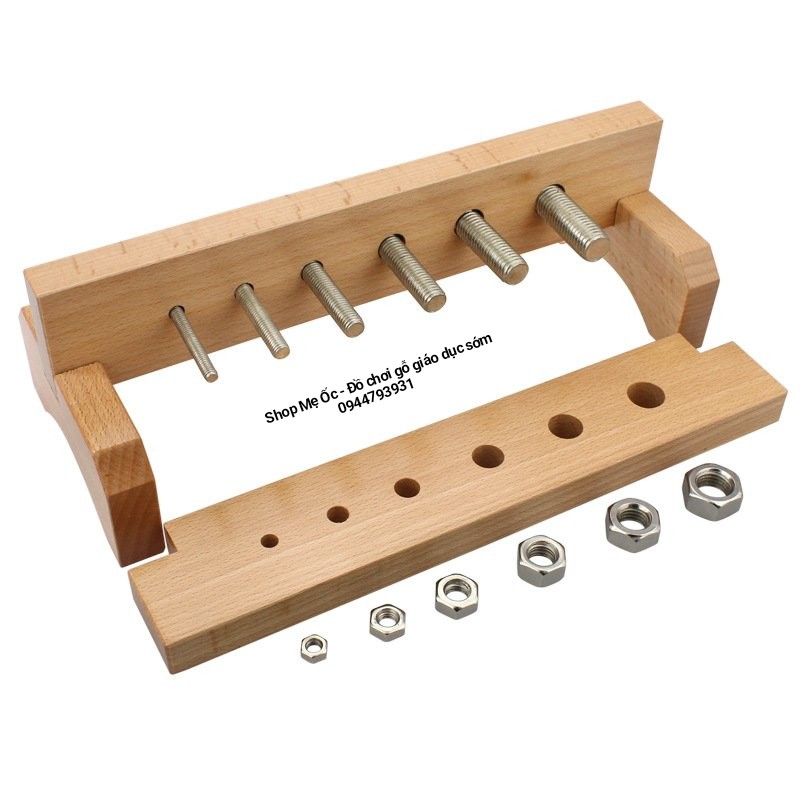 Bộ Ốc Vít - Giáo cụ Montessori (Có ảnh thật)