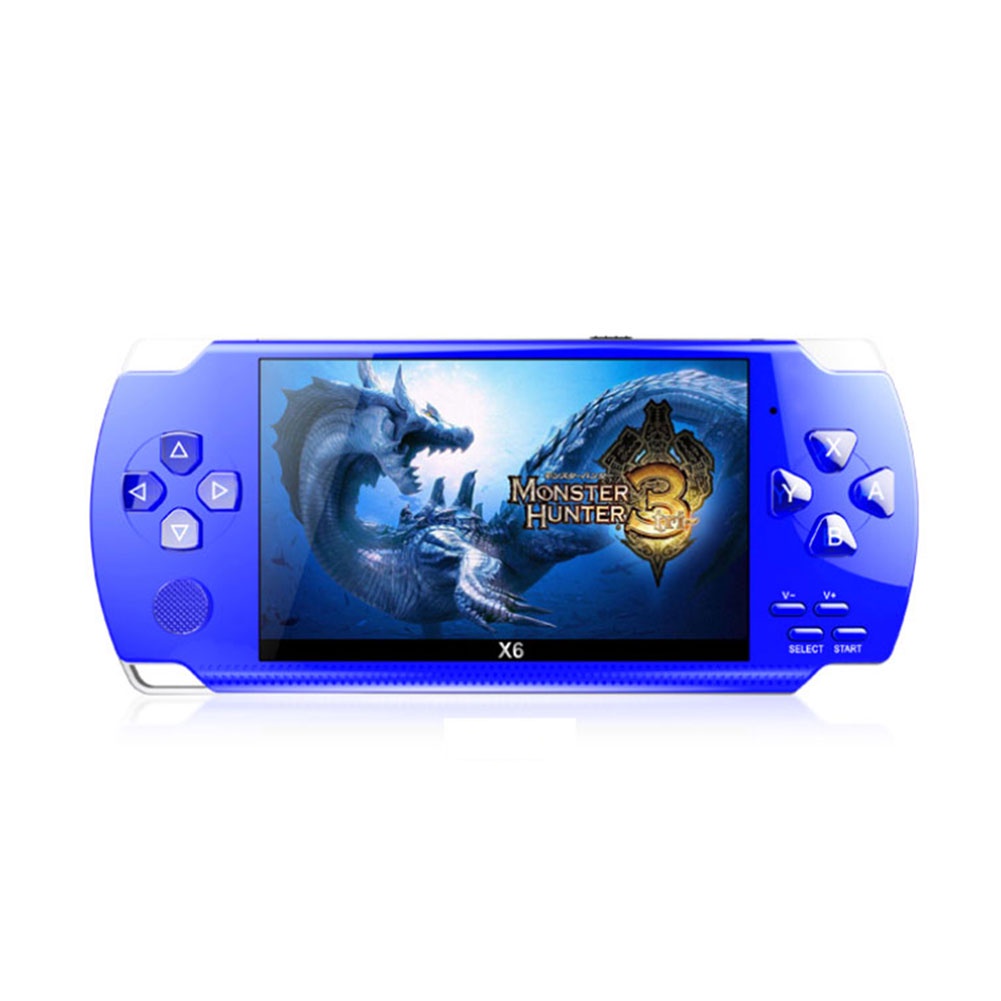 Máy Chơi Game Điện Tử X6/Tay Cầm Chơi Game Retro Máy Chơi Game Cầm Tay Màn Hình Lớn 4.0 Inch Cho Psp Màu Đen.