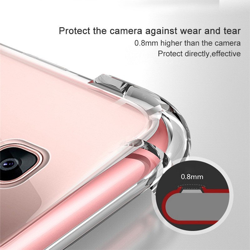 Ôp Điện Thoại Silicon Dẻo Trong Suốt Chống Sốc Cho iphone 15 14 13 12 11 xs x xr se 8 7 6 6s 5 5s mini plus pro max Ốp