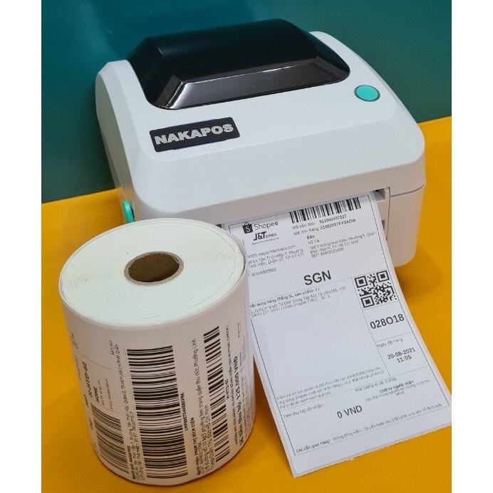 350 TỜ in nhiệt khổ 100X150mm Loại 50 mét --