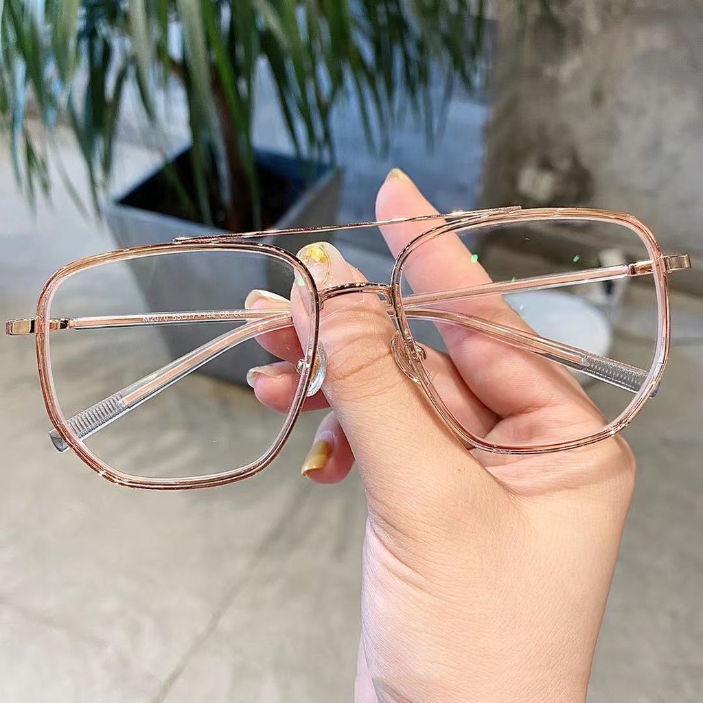 kính cận có độ -1.0~6.0 ，Kính Chống Ánh Sáng Xanh Gọng Lớn Thời Trang Unisex，gọng kính cận nữ，kính nam