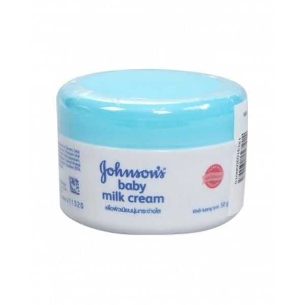 Kem dưỡng ẩm Baby Milk Johnson &amp; Johnson chiết xuất sữa &amp; gạo 50g (Thái Lan)