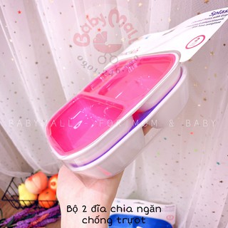 set 2 khay ăn Munchkin 3 ngăn - MK11469