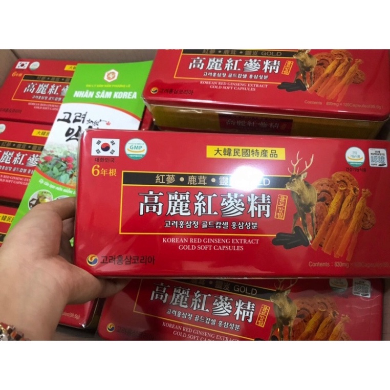 Viên Đạm Hồng Sâm Tổng Hợp Hộp Đỏ 120 Viên Hàn Quốc [ Hàng Mới Về ]