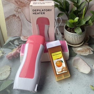 Combo máy wax lông + sáp+ giấy wax